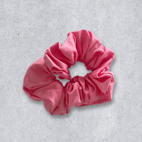 Load image into Gallery viewer, Buy Cotton Scrunchie Pink - House Of Hair New Zealand Haircare
