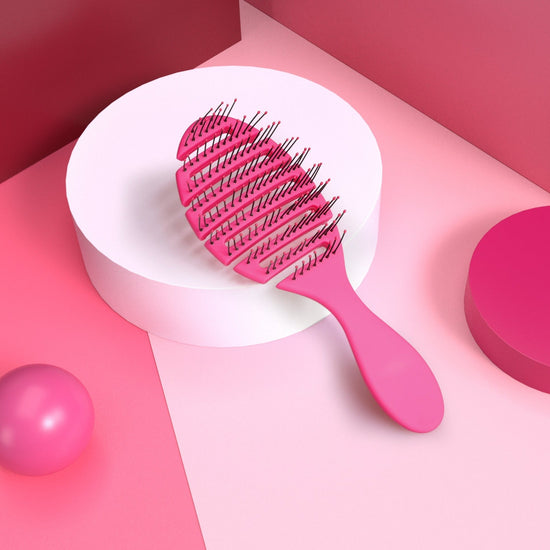 Load image into Gallery viewer, Buy Detangling Brush pink oval - House Of Hair New Zealand Haircare
