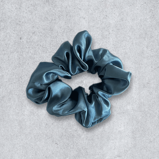 Load image into Gallery viewer, Buy Silky Scrunchie Blue - House Of Hair New Zealand Haircare
